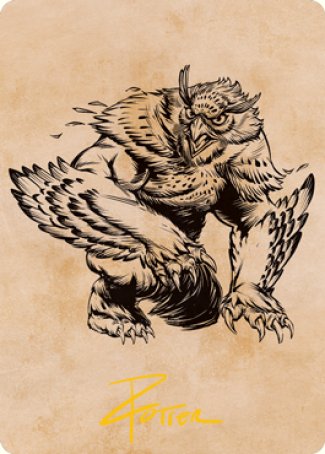 Owlbear (Showcase) Art Card (Gold-Stamped Signature) [Dungeons & Dragons: Adventures in the Forgotten Realms Art Series] - Magic: The Gathering - Card Brawlers | Quebec | Canada |