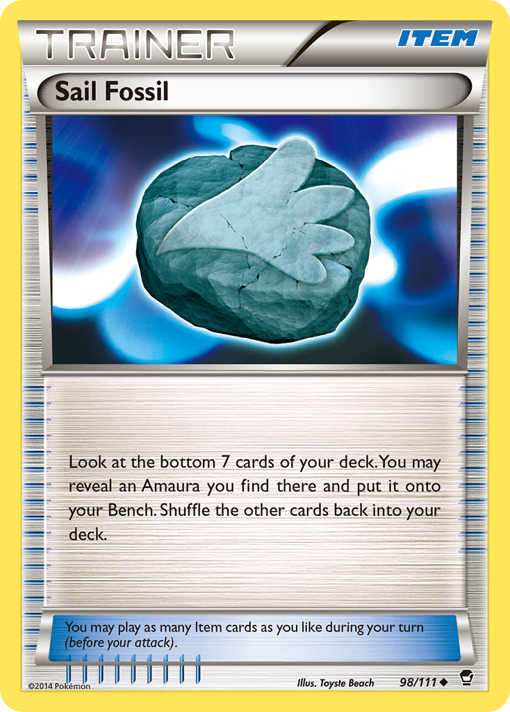Sail Fossil (98/111) [XY: Furious Fists] - Pokémon - Card Brawlers | Quebec | Canada |