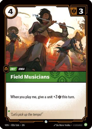 Field Musicians (026/166) - Vendetta - Card Brawlers