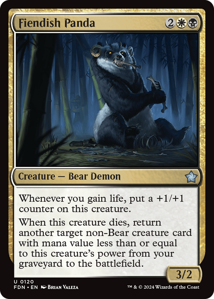 Fiendish Panda [Foundations] - Card Brawlers