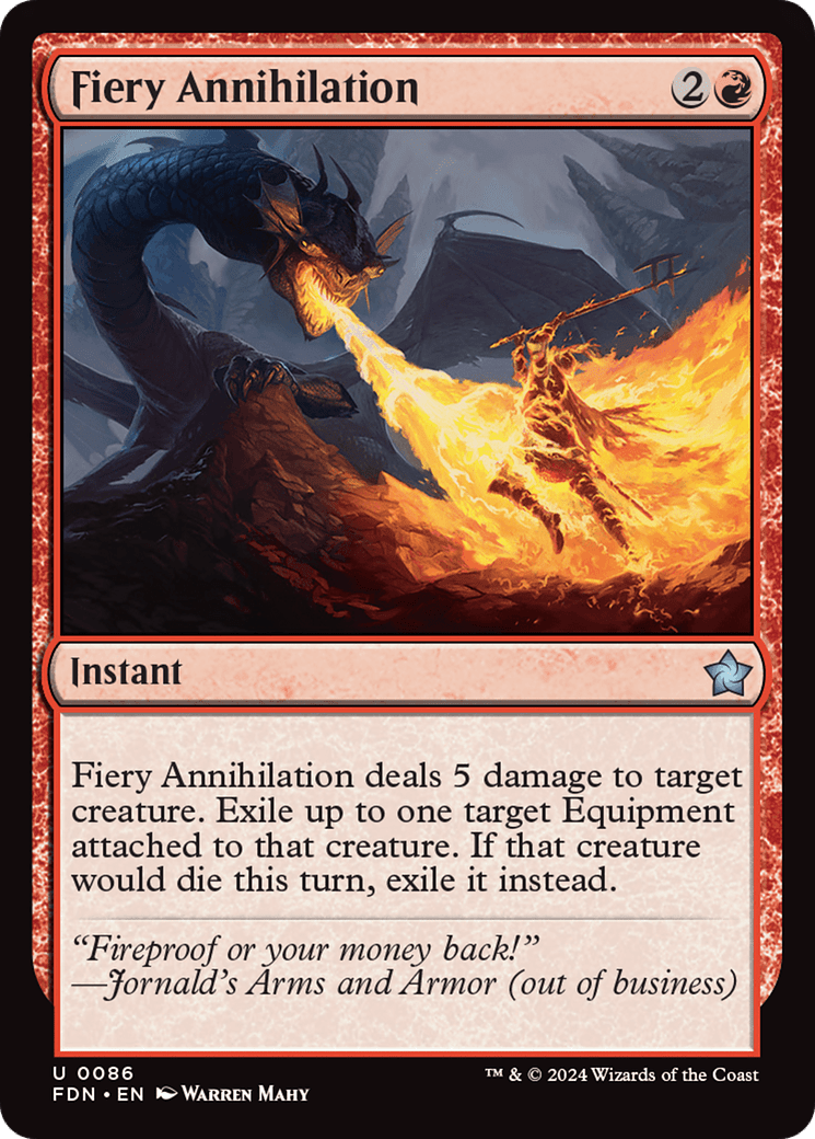 Fiery Annihilation [Foundations] - Card Brawlers