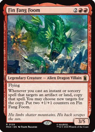 Fin Fang Foom (MSH-129) - Marvel Super Heroes Foil - Card Brawlers