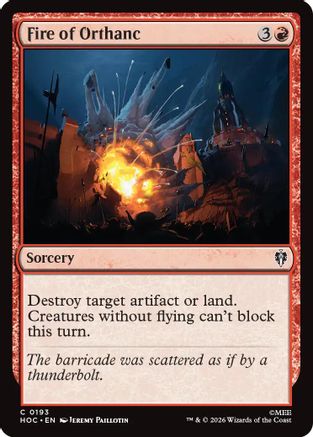 Fire of Orthanc (HOC-193) - The Hobbit: Eternal-Legal - Card Brawlers