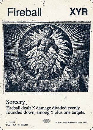 Fireball (0057) (SLZ-057) - Secret Lair x MSCHF: The Zeta Set - Card Brawlers