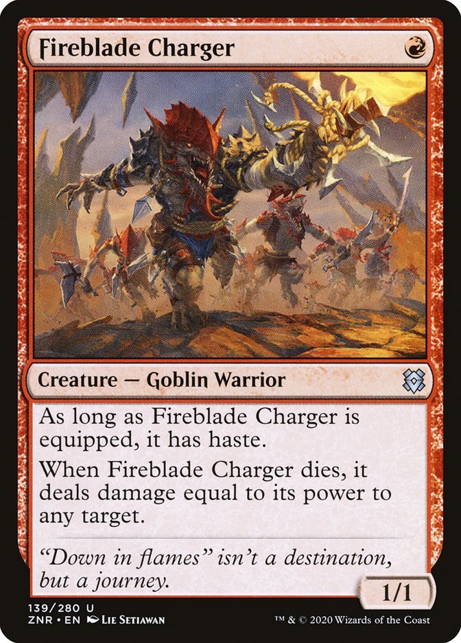 Fireblade Charger [Zendikar Rising] - Card Brawlers