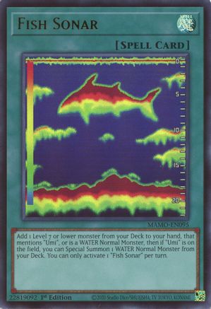 Fish Sonar (MAMO-EN095) - Magnificent Monsters 1st Edition - Card Brawlers