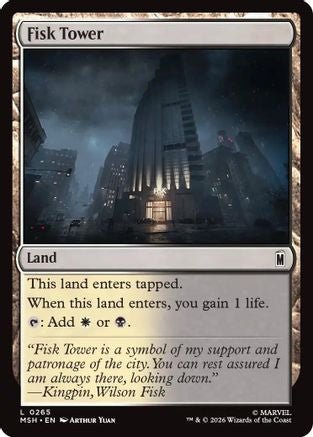 Fisk Tower (MSH-265) - Marvel Super Heroes Foil - Card Brawlers