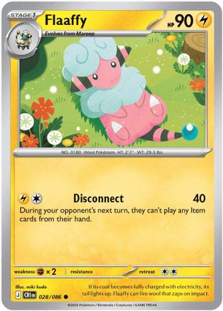 Flaaffy (028/null) - Reverse Holofoil [ME04 Chaos Rising] - Card Brawlers