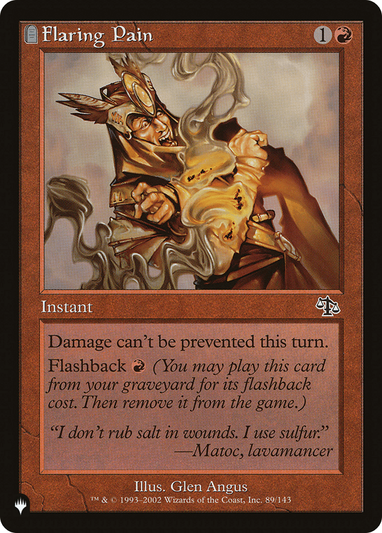 Flaring Pain [The List] - Card Brawlers