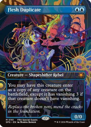 Flesh Duplicate (Borderless) (SPG-161) - Special Guests Foil - Card Brawlers