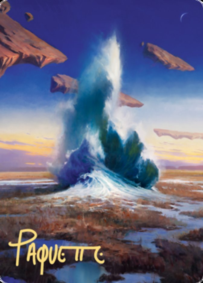 Flooded Strand Art Card (Gold - Stamped Signature) [Zendikar Rising Art Series] - Card Brawlers