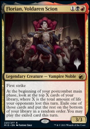 Florian, Voldaren Scion (Promo Pack) [Innistrad: Midnight Hunt Promos] - Card Brawlers