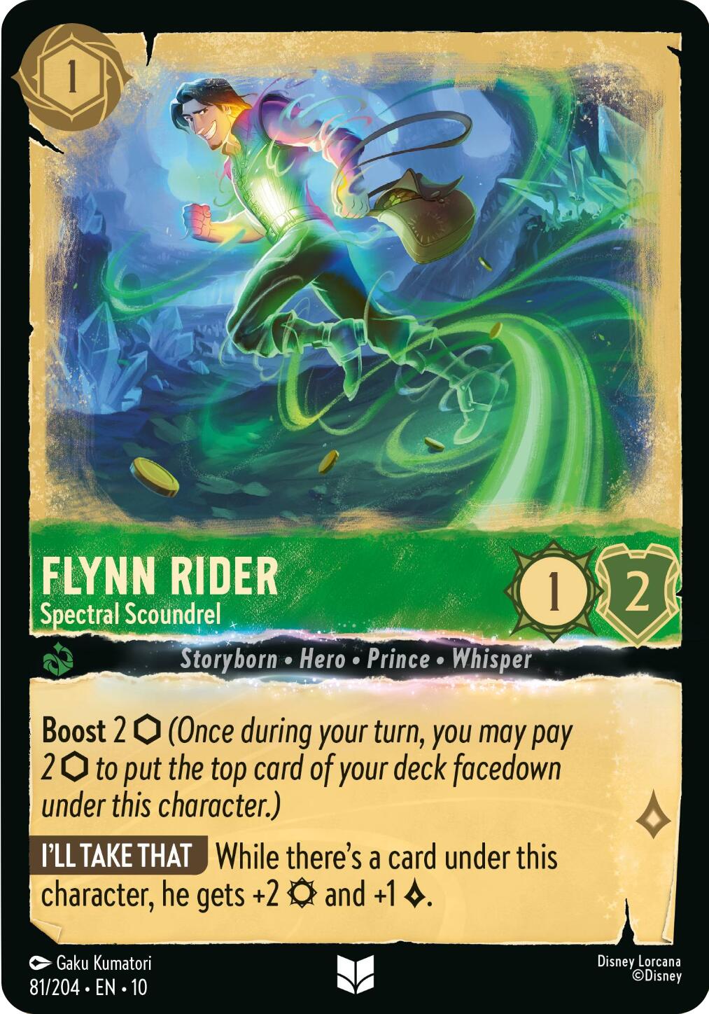 Flynn Rider - Spectral Scoundrel (81/204) [Whispers in the Well] - Card Brawlers