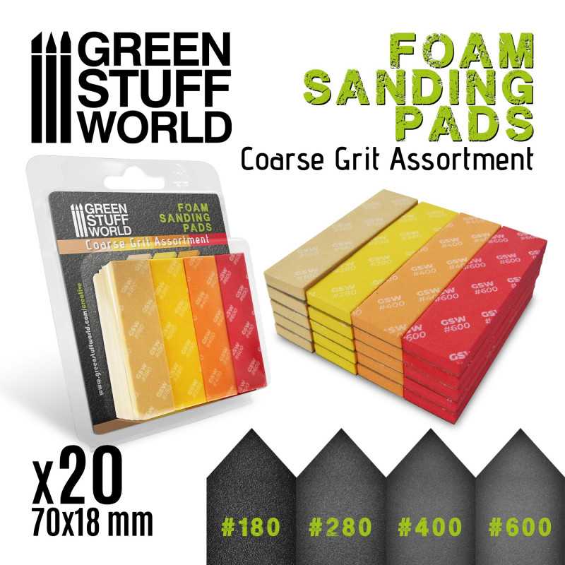 Green Stuff World - Foam Sanding Pad Assortment - Green Stuff World - Card Brawlers | Quebec | Canada |