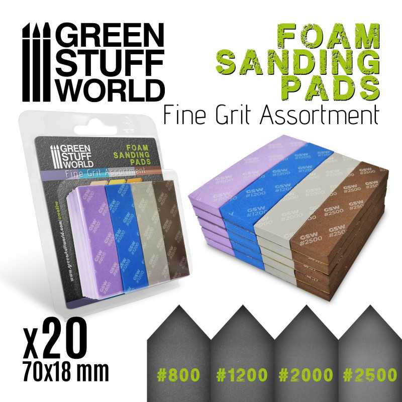 Green Stuff World - Foam Sanding Pad Assortment - Green Stuff World - Card Brawlers | Quebec | Canada |