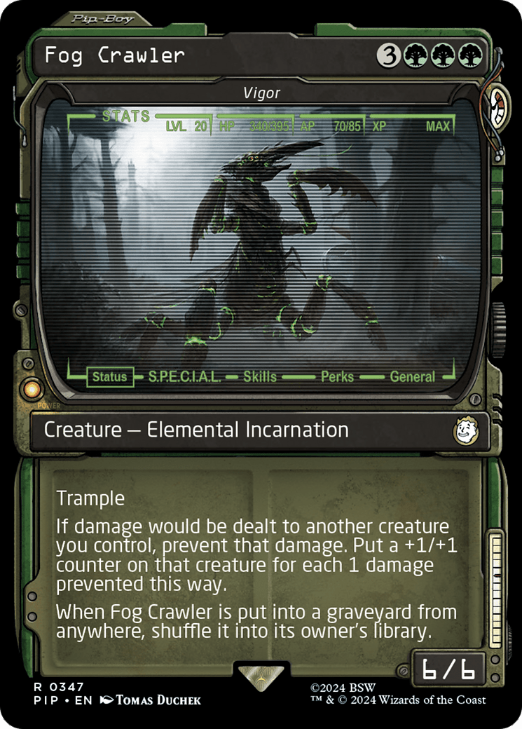 Fog Crawler - Vigor (Showcase) [Fallout] - Card Brawlers