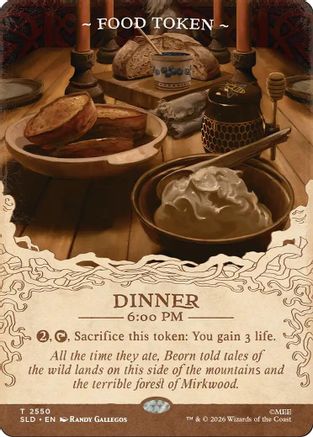 Food Token (2550) (SLD-2550) - Secret Lair Drop Series - Card Brawlers