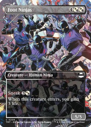 Foot Ninjas (Borderless) (TMT-209) - Teenage Mutant Ninja Turtles - Card Brawlers