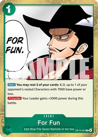 For Fun (OP14-037) - The Azure Sea's Seven Foil - Card Brawlers
