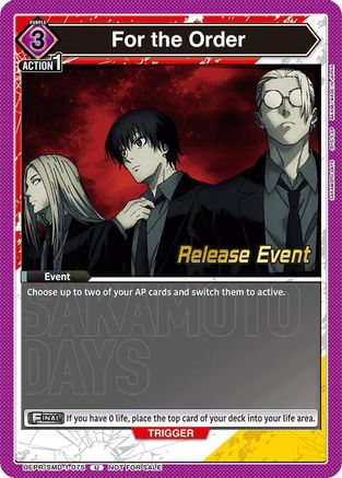 For the Order (Release Event) (UE19BT/SMD-1-075) - UE19BT SAKAMOTO DAYS Release Event Cards - Card Brawlers