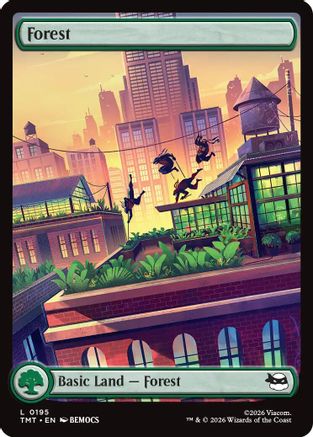 Forest (0195) (TMT-195) - Teenage Mutant Ninja Turtles Foil - Card Brawlers