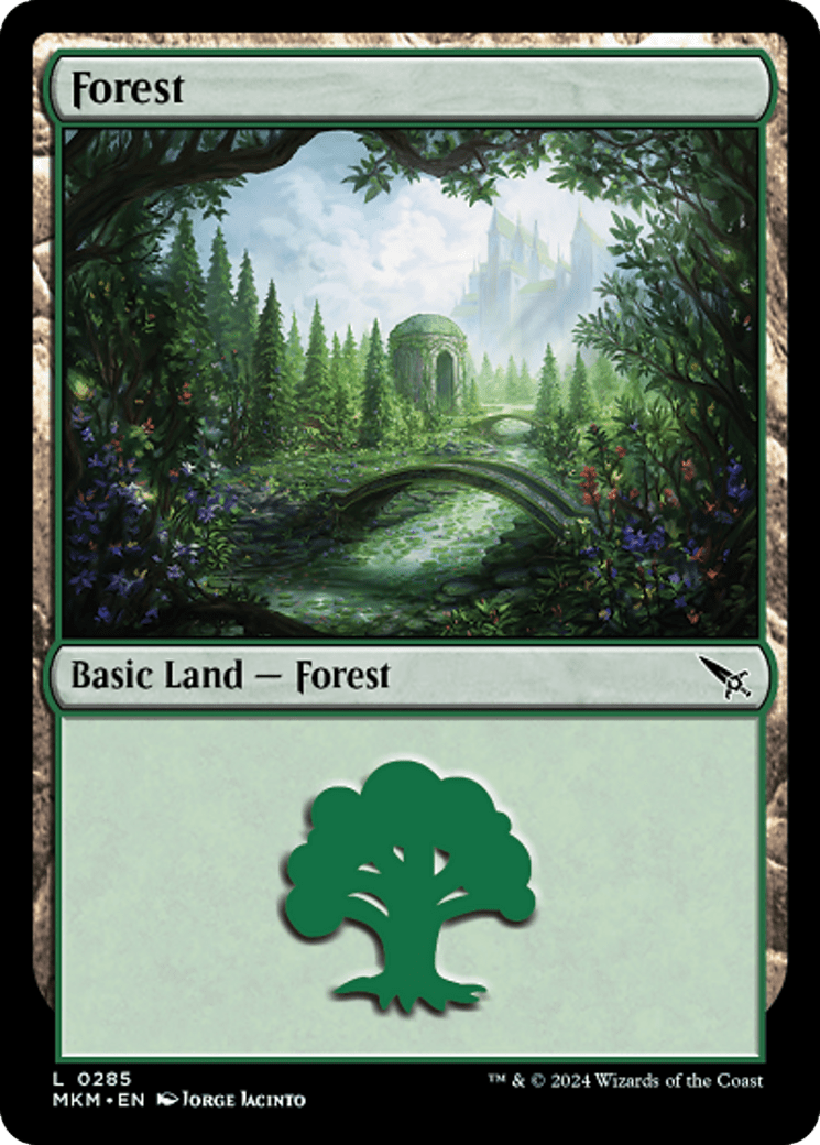 Forest (0285) [Murders at Karlov Manor] - Card Brawlers