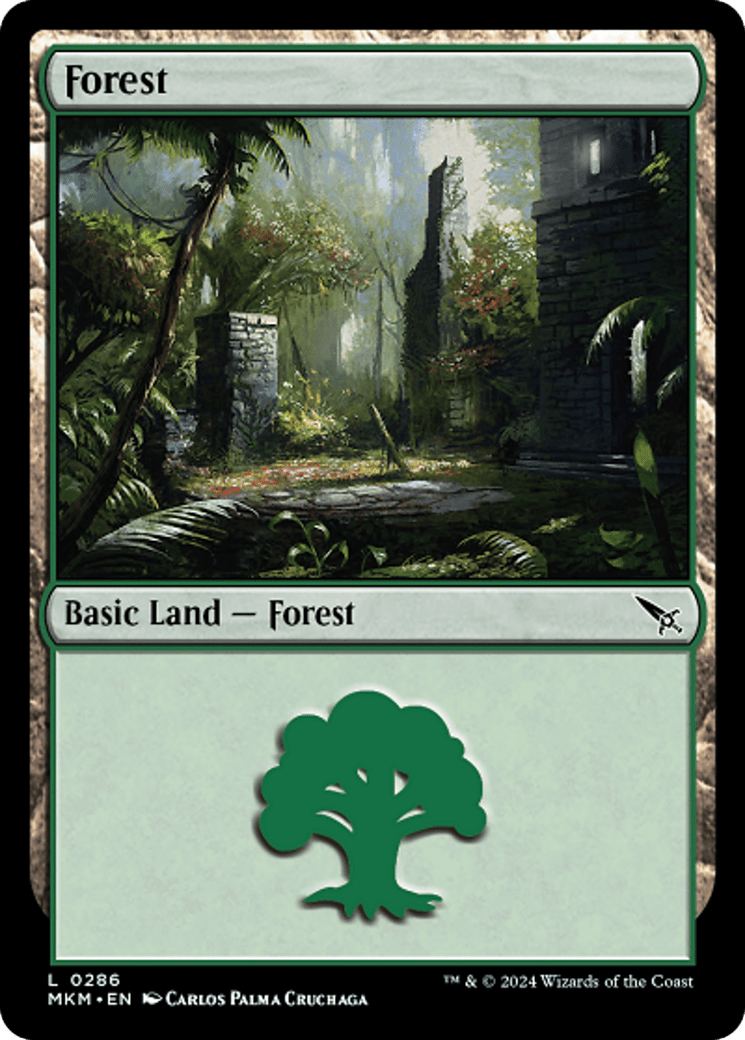 Forest (0286) [Murders at Karlov Manor] - Card Brawlers