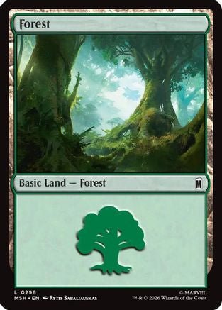 Forest (0296) (MSH-296) - Marvel Super Heroes Foil - Card Brawlers
