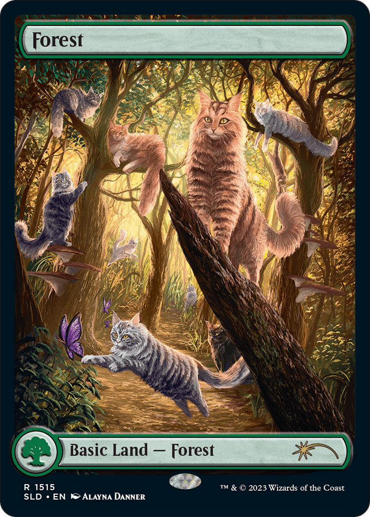 Forest (1515) [Secret Lair Commander Deck: Raining Cats and Dogs] - Card Brawlers