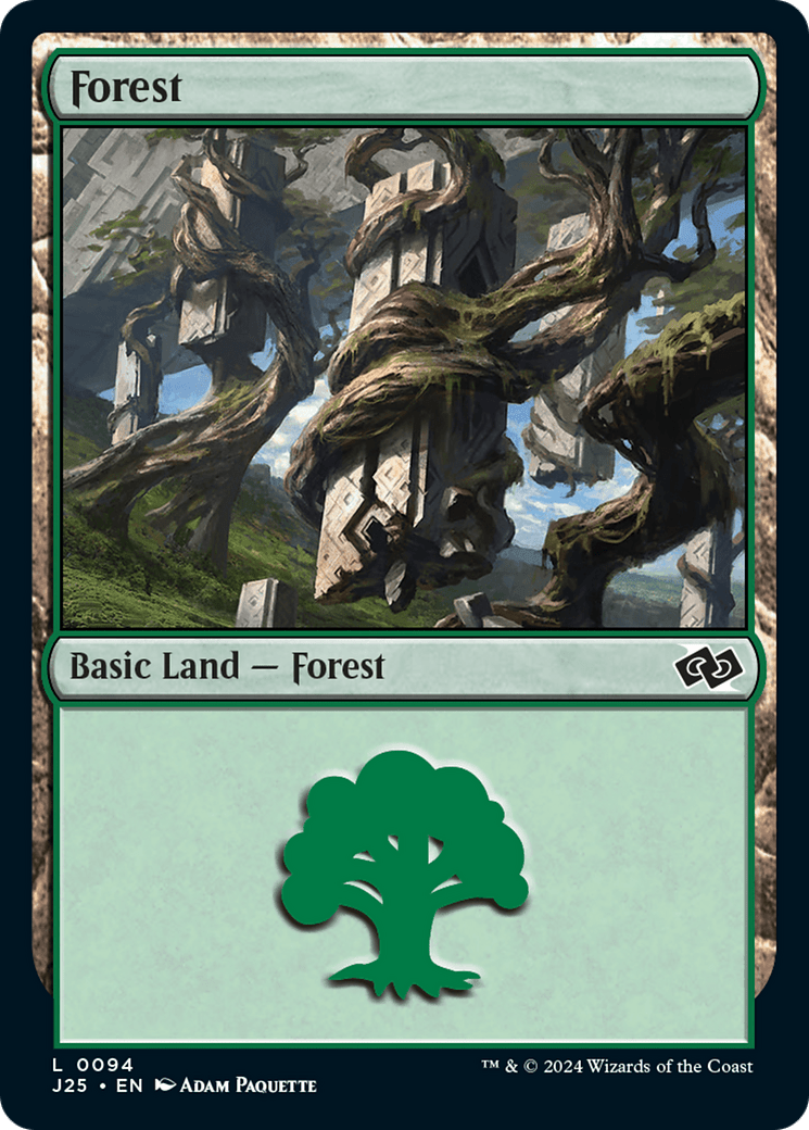 Forest (94) [Foundations Jumpstart] - Card Brawlers