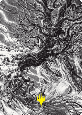 Forest Art Card (Gold - Stamped Signature) [Innistrad: Crimson Vow Art Series] - Card Brawlers