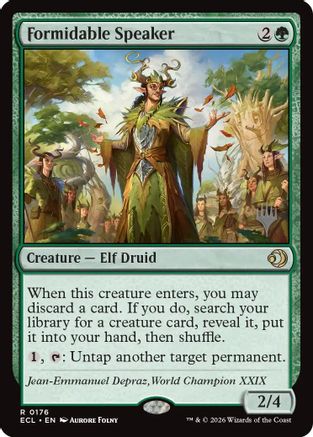 Formidable Speaker (PPECL-176) - Promo Pack: Lorwyn Eclipsed Foil - Card Brawlers