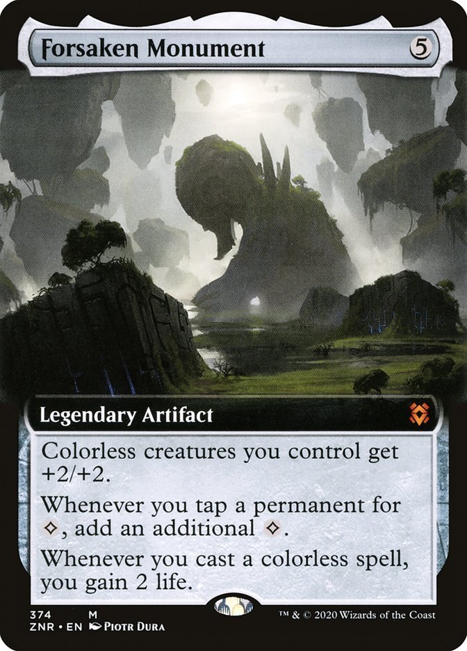 Forsaken Monument (Extended Art) [Zendikar Rising] - Card Brawlers