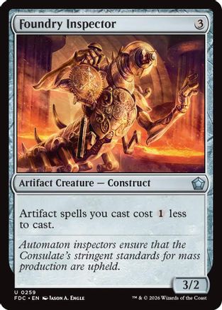 Foundry Inspector (FDC-259) - Commander: Foundations - Card Brawlers