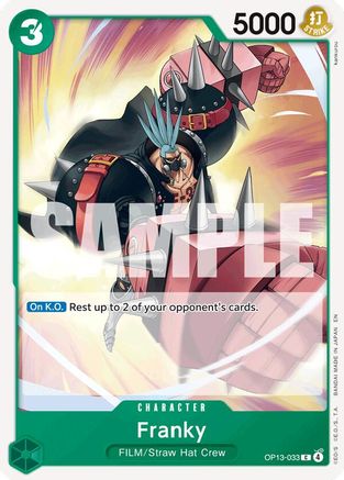 Franky (OP13-033) - Carrying On His Will - Card Brawlers