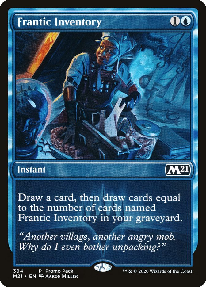 Frantic Inventory (Promo Pack) [Core Set 2021 Promos] - Card Brawlers