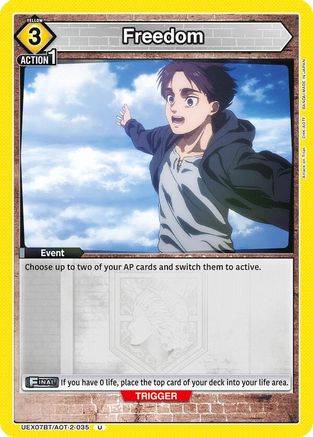 Freedom (UEX07BT/AOT-2-035) - UEX07BT Attack on Titan Vol 2 - Card Brawlers