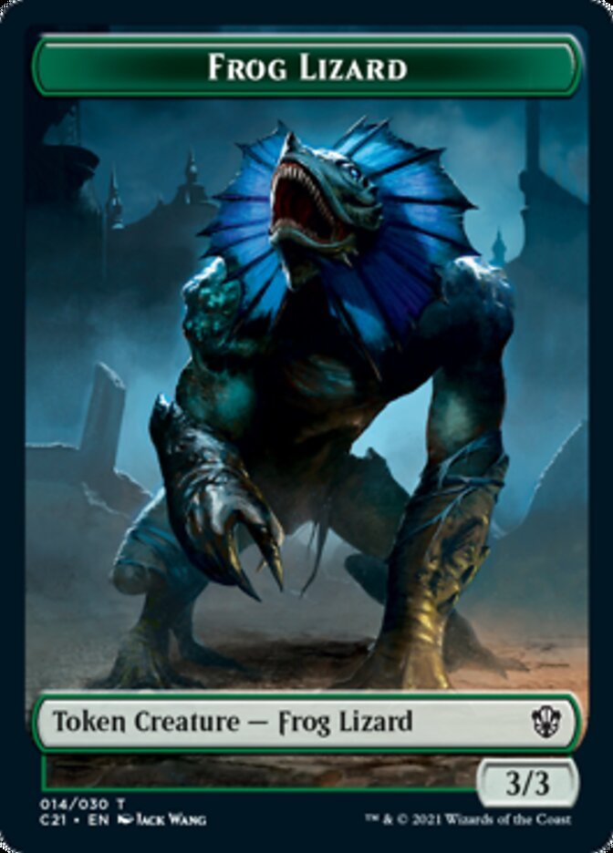 Frog Lizard // Elephant Double - Sided Token [Commander 2021 Tokens] - Card Brawlers