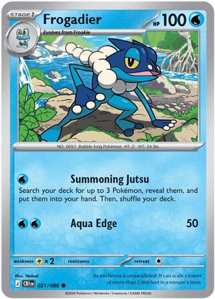 Frogadier (021/086) [ME04 Chaos Rising] - Card Brawlers