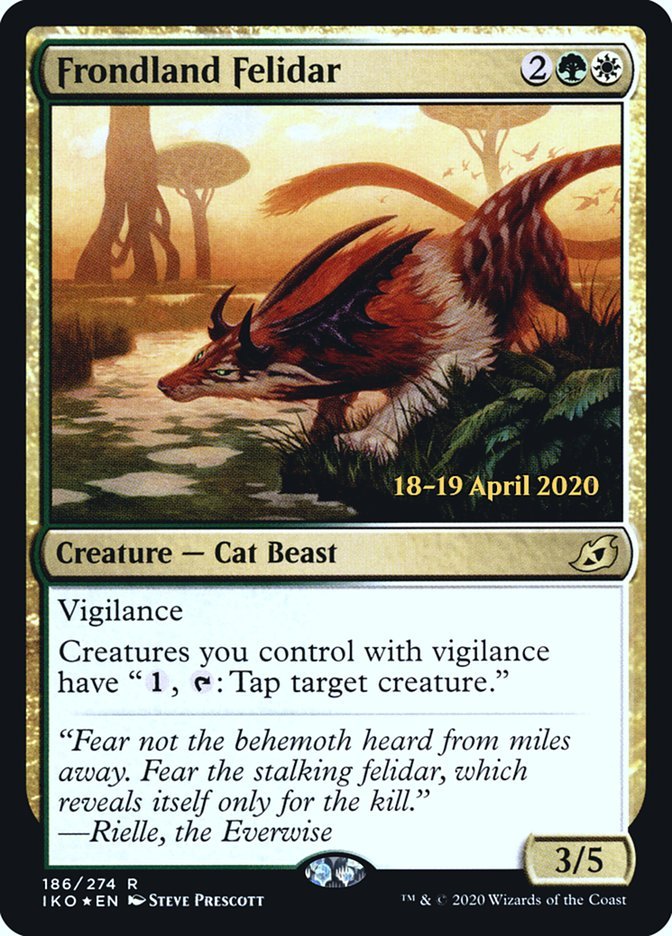 Frondland Felidar [Ikoria: Lair of Behemoths Prerelease Promos] - Card Brawlers