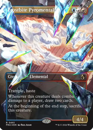 Frostbite Pyromental (Borderless) (Facet Foil) (FRA-461) - Reality Fracture Foil - Card Brawlers