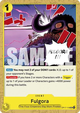 Fulgora (OP17-116) - The World's Strongest Warriors - Card Brawlers