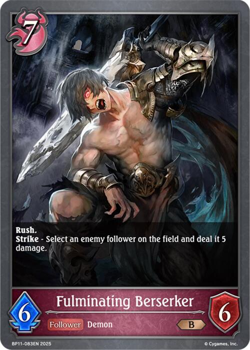 Fulminating Berserker (BP11 - 083EN) [Bullet of Fate] - Card Brawlers
