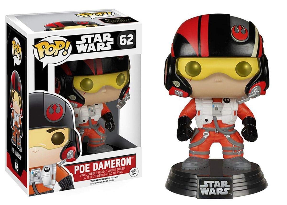 Funko Pop! - Star Wars - Poe Dameron - Vinyl Figure 62 - Card Brawlers