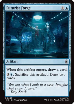 Futurist Forge (MSH-055) - Marvel Super Heroes Foil - Card Brawlers