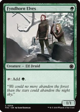 Fyndhorn Elves (FDC-204) - Commander: Foundations - Card Brawlers