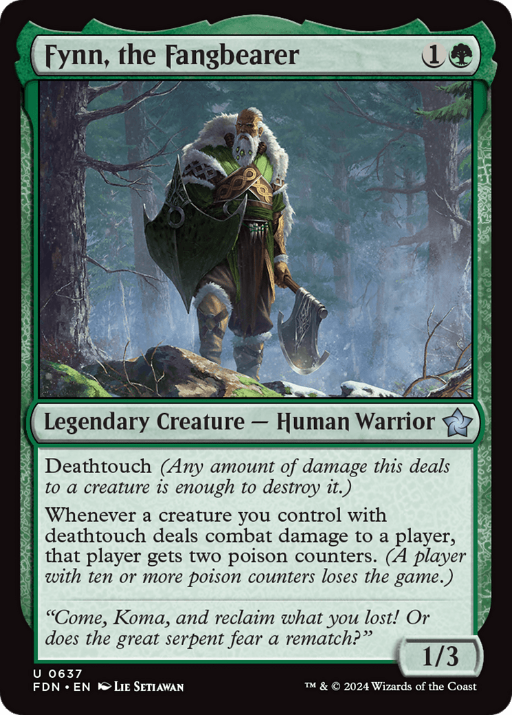 Fynn, the Fangbearer [Foundations] - Card Brawlers