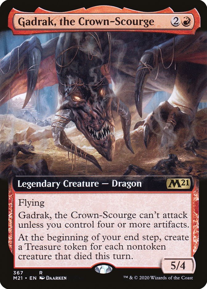 Gadrak, the Crown - Scourge (Extended Art) [Core Set 2021] - Card Brawlers