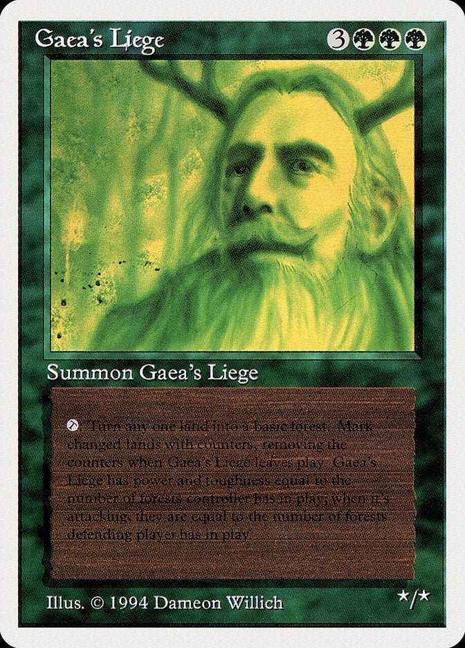 Gaea's Liege [Summer Magic / Edgar] - Card Brawlers