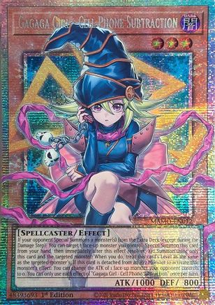 Gagaga Girl - Cell Phone Subtraction (Starlight Rare) (Extended Art) (MAMO-EN012) - Magnificent Monsters 1st Edition - Card Brawlers